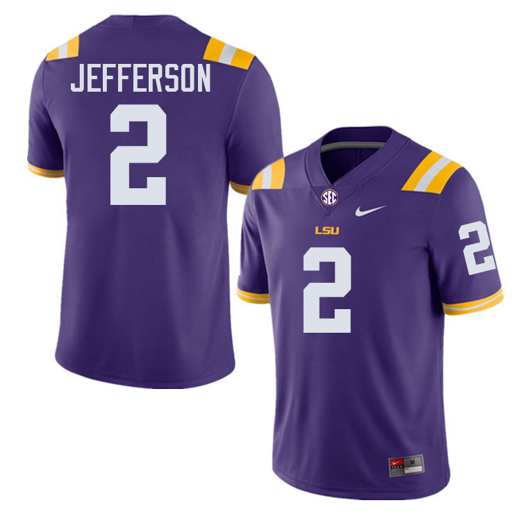 Justin Jefferson LSU Tigers Jersey,Louisiana State University Tigers Football Jersey-Purple